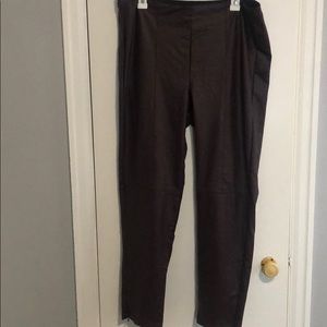 Faux leather pants